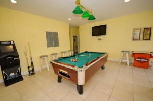 Play time never ends in the game room at Aqua Paradise.