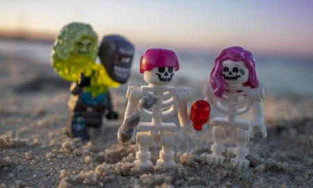 Little Skeleton Legos on Beach